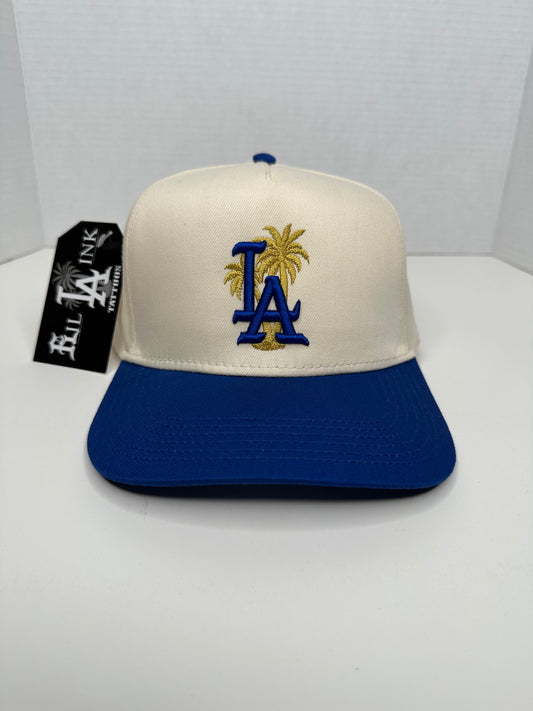 LA hat with palm trees